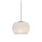 Besa Lighting Keno Cord Pendant, White Sand, Satin Nickel Finish, 1x3W LED 1XT-KENOWH-LED-SN - alternate 1